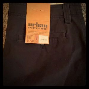 Urban Pipeline Black Khakis